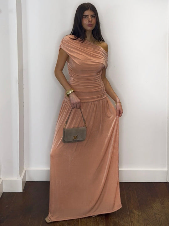 BARDOT MAXI DRESS CORAL