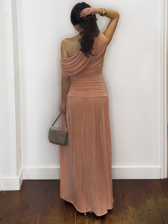 BARDOT MAXI DRESS CORAL