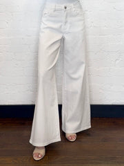 PALAZZO WHITE DENIM JEANS