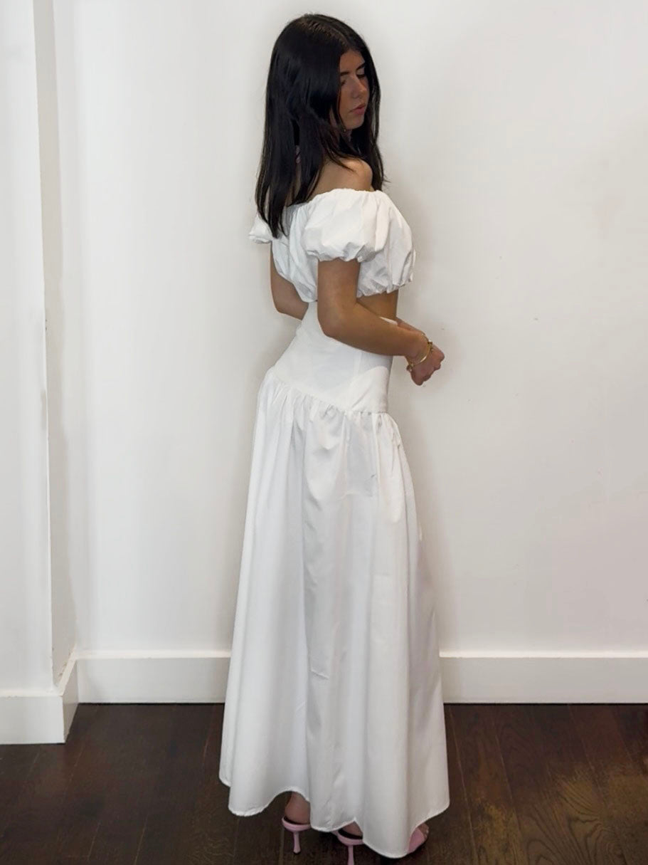 ELOISE BARDOT TOP WHITE