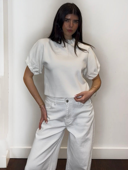 KNITTED TEE IVORY