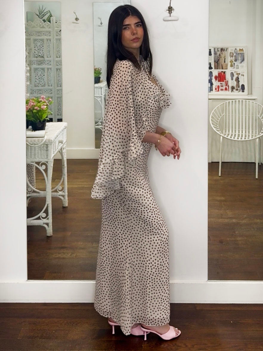 ORIANA CAPE MAXI DRESS