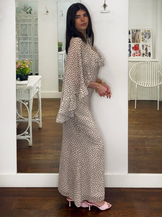 ORIANA CAPE MAXI DRESS