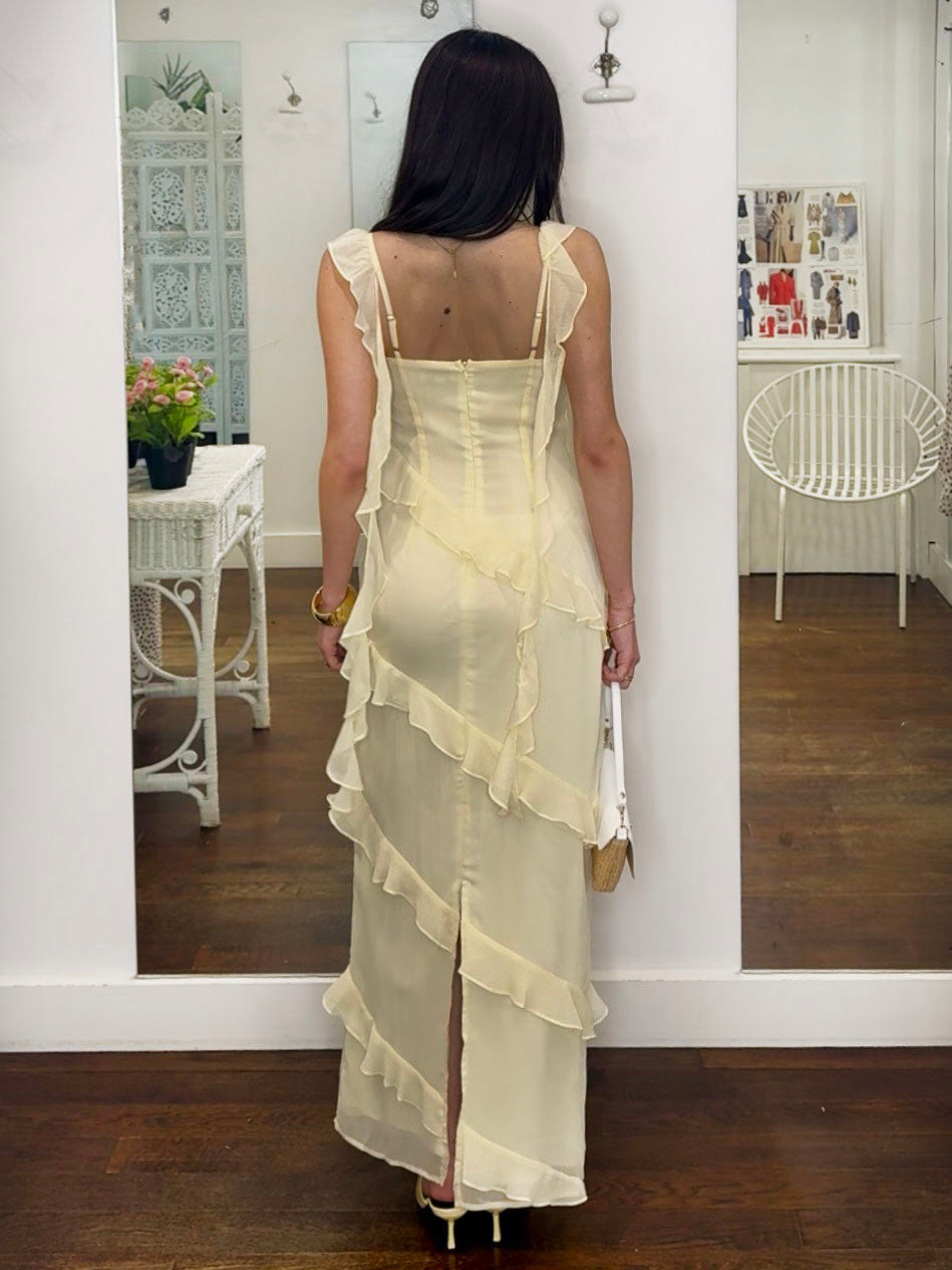 RUE RUFFLE MAXI DRESS