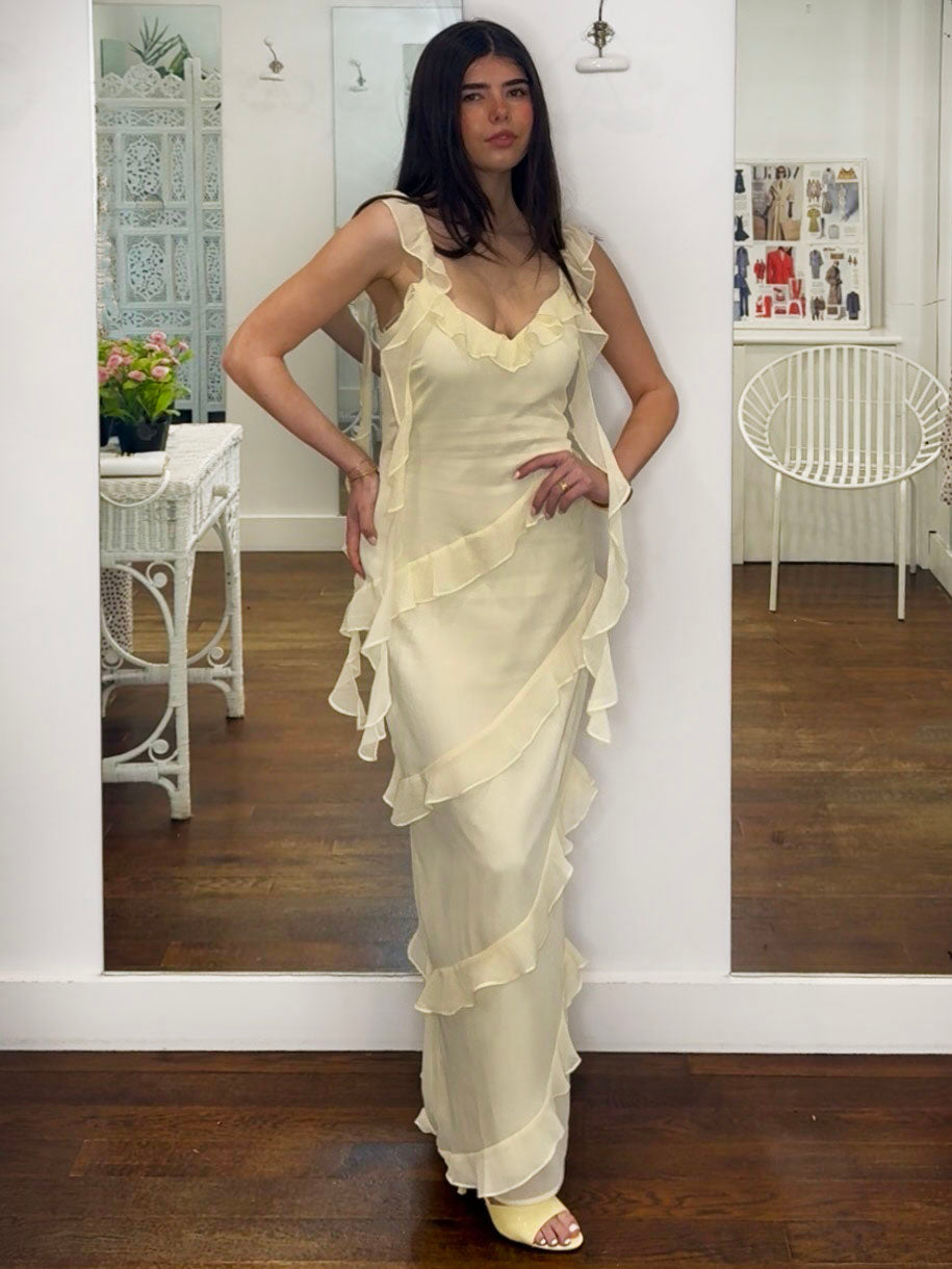 RUE RUFFLE MAXI DRESS