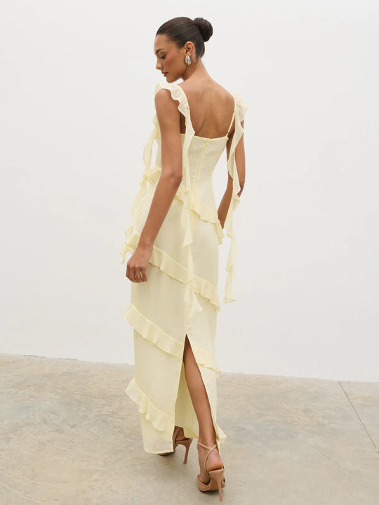 RUE RUFFLE MAXI DRESS