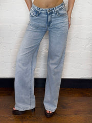 PLAIT POCKET DENIM JEANS