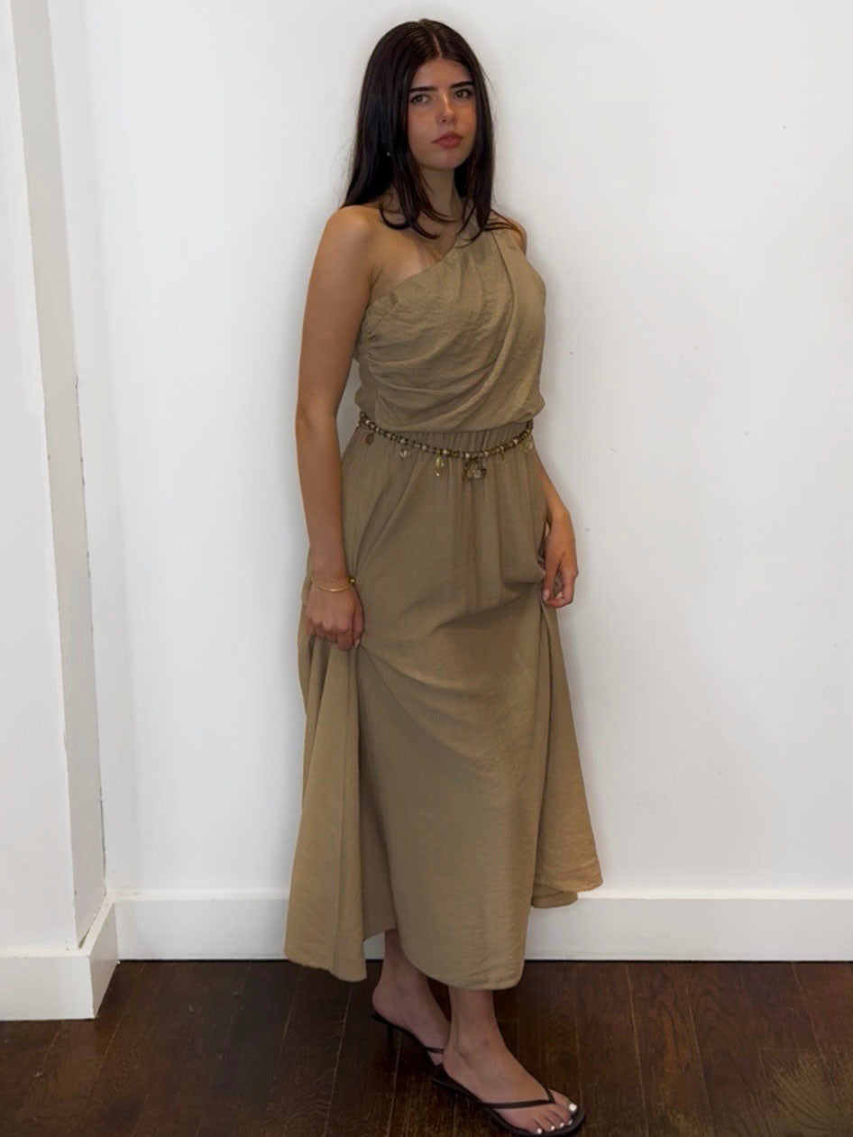 TARA MAXI DRESS CAMEL