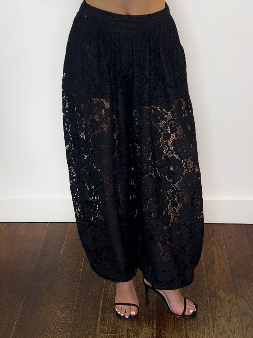 LACE BALLOON TROUSERS