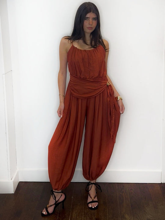 ROSALIE JUMPSUIT RUST