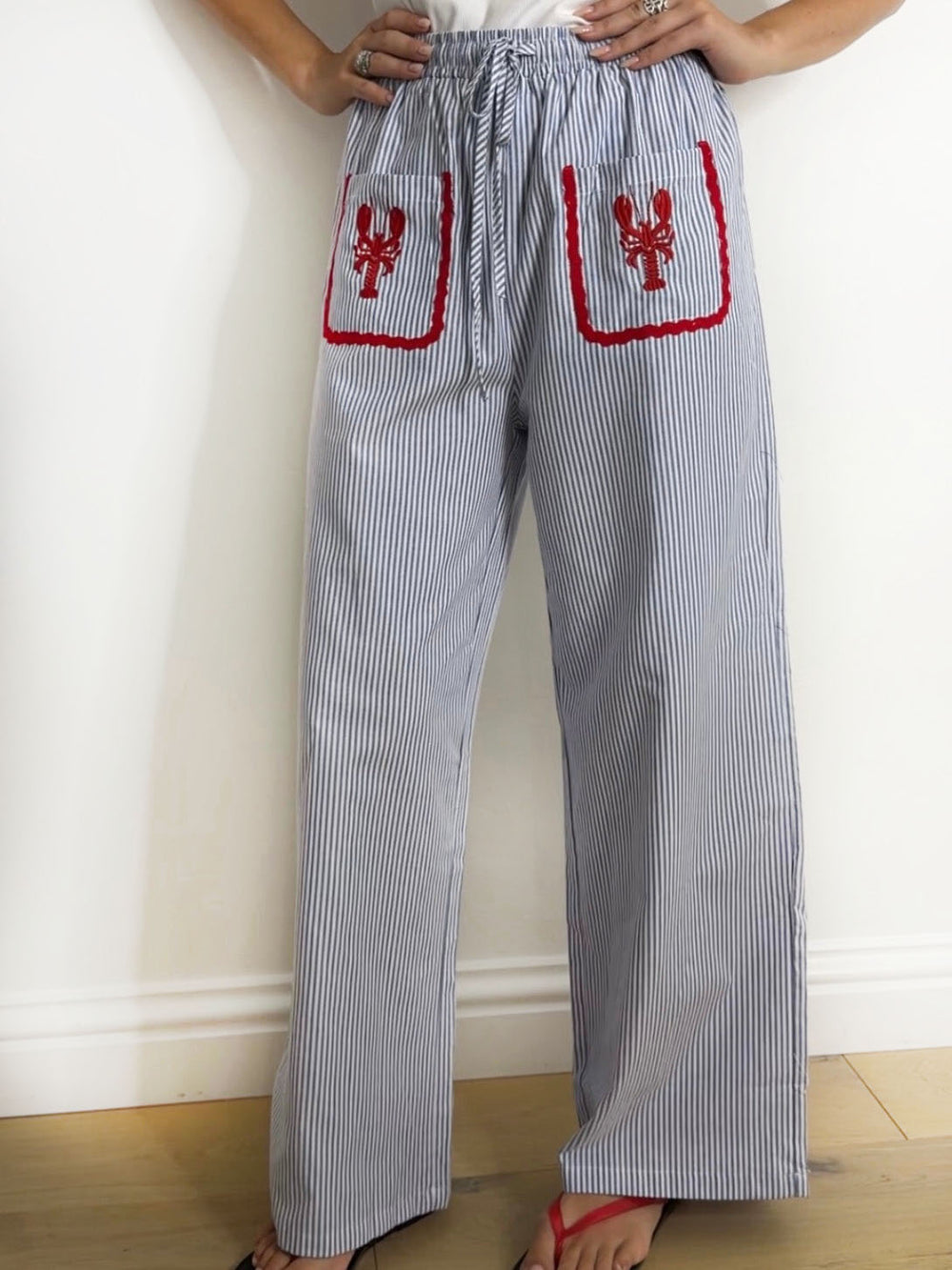 LOBSTER STRIPE PALAZZO