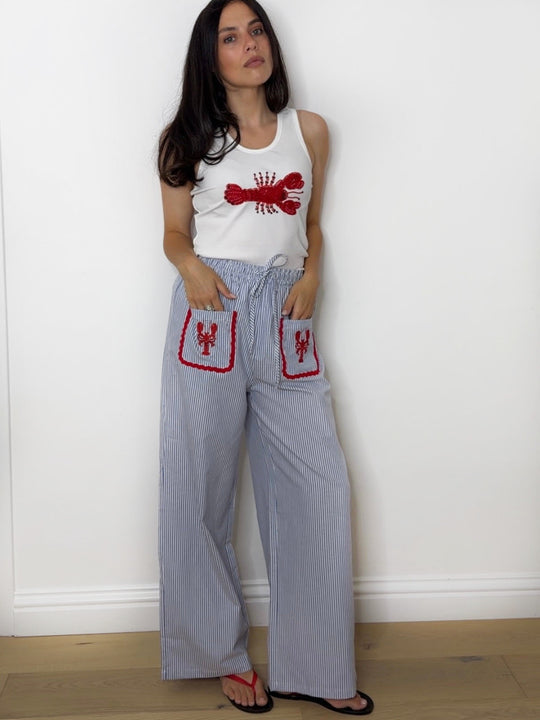 LOBSTER STRIPE PALAZZO