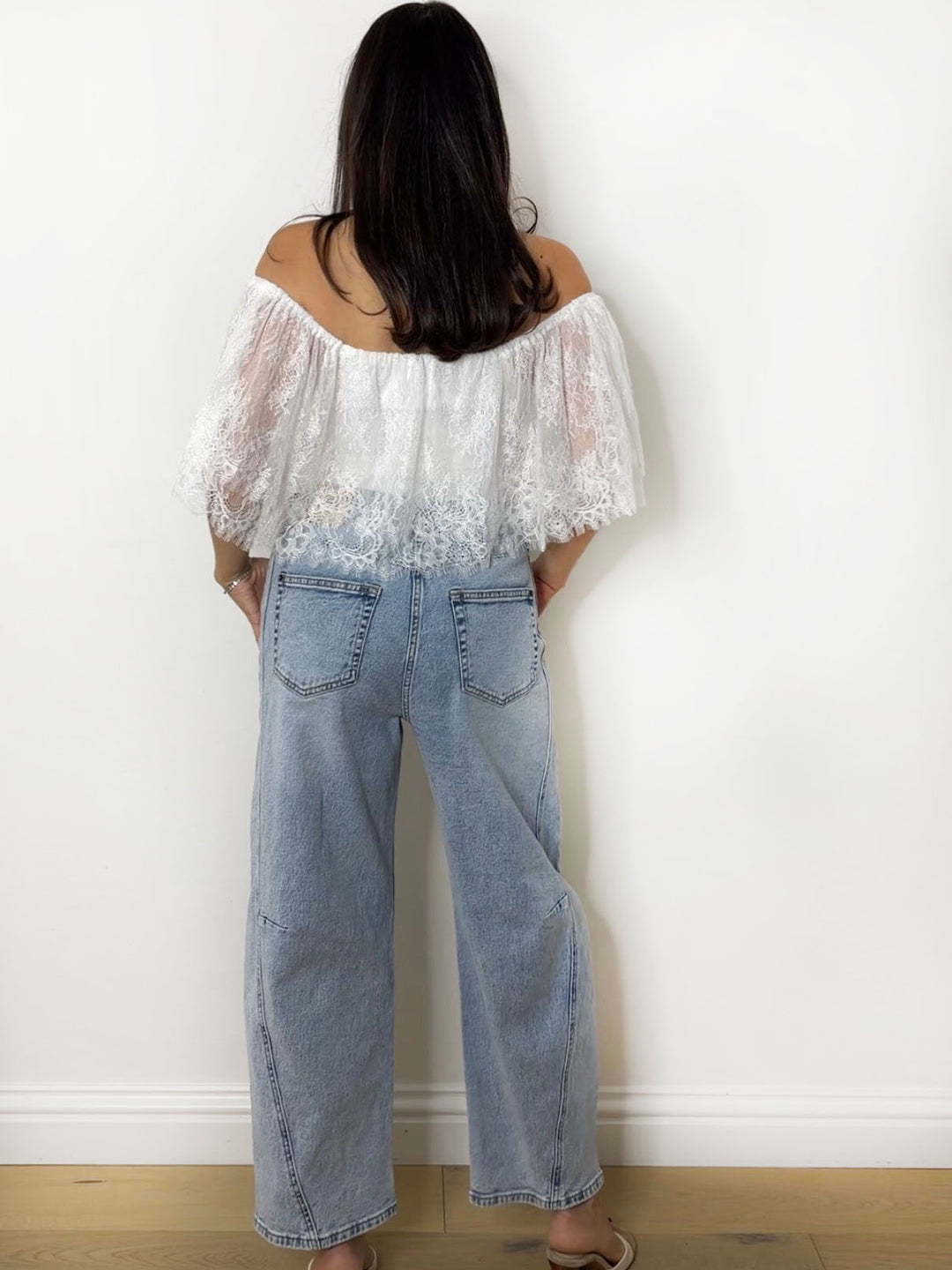 LACE BARDOT BODY WHITE