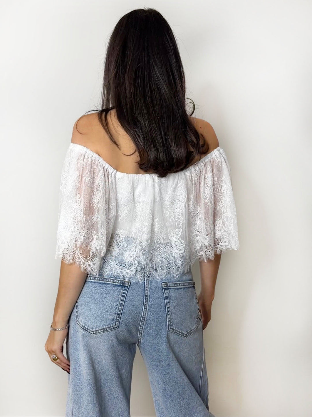 LACE BARDOT BODY WHITE