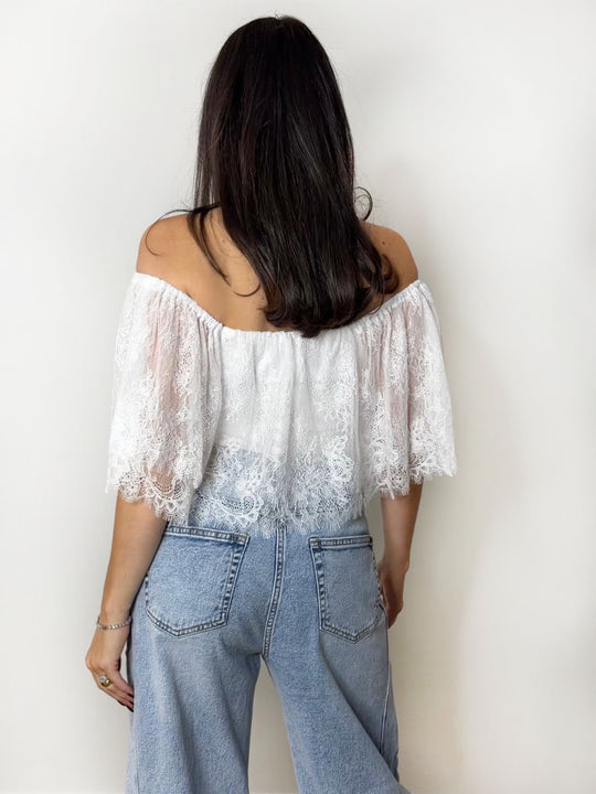 LACE BARDOT BODY WHITE