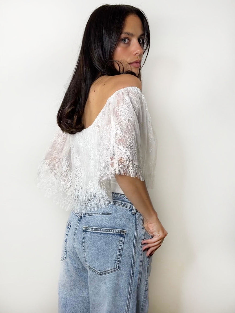 LACE BARDOT BODY WHITE