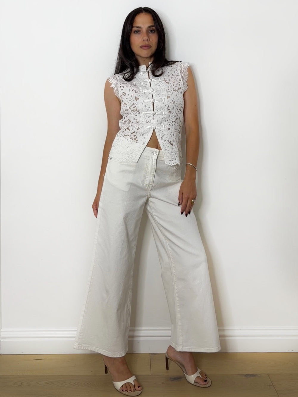 CROP DENIM WHITE
