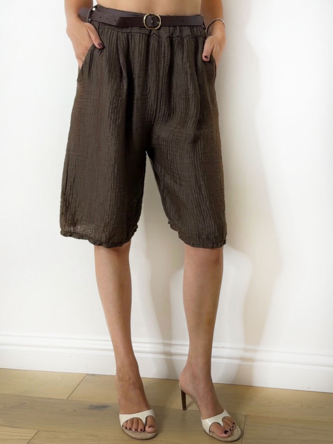 SADIE SHORTS SET CHOC