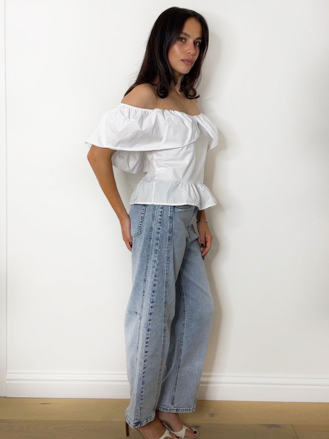 POPLIN BARDOT WHITE