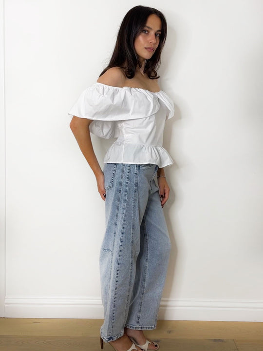 POPLIN BARDOT WHITE