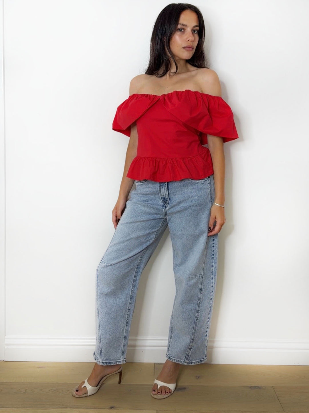 POPLIN BARDOT RED