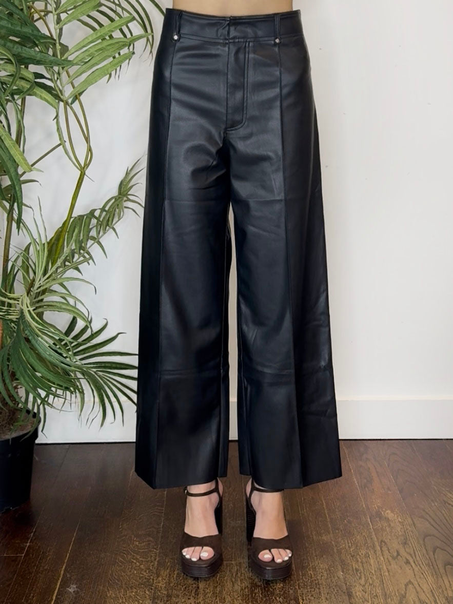 VEGAN LEATHER PALAZZO