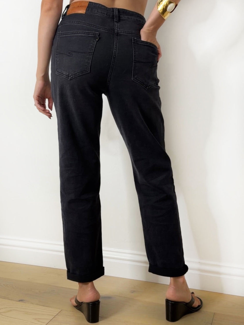 KATE WASHED DENIM BLACK