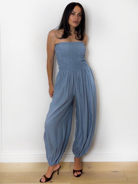 BALLOON JUMPSUIT BLUE