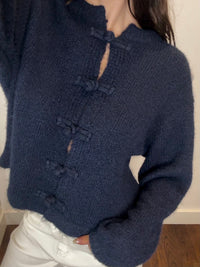 MANDARIN CARDI NAVY