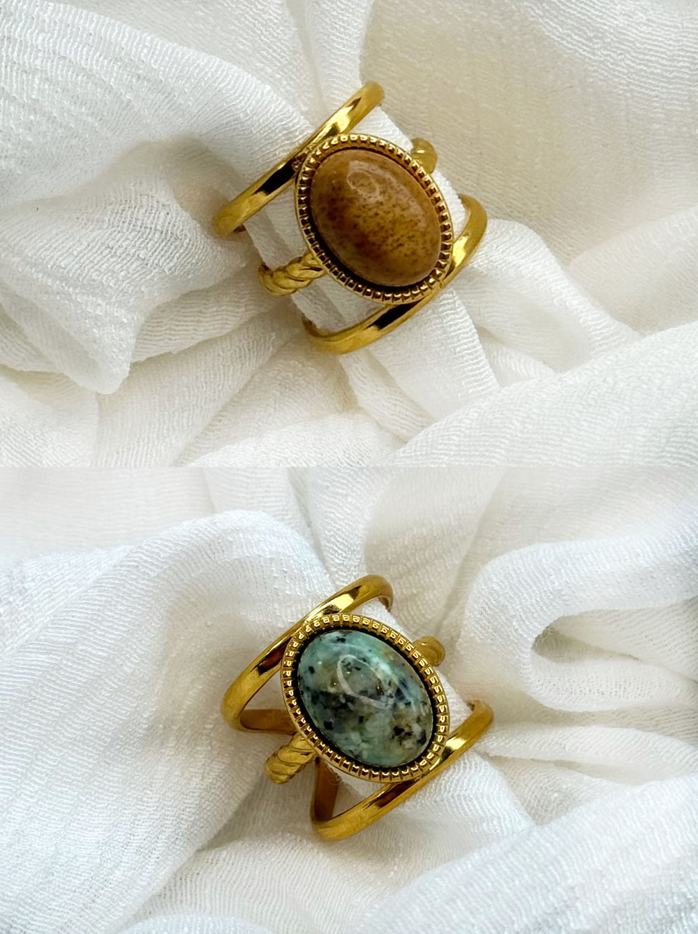OVAL STONE RING