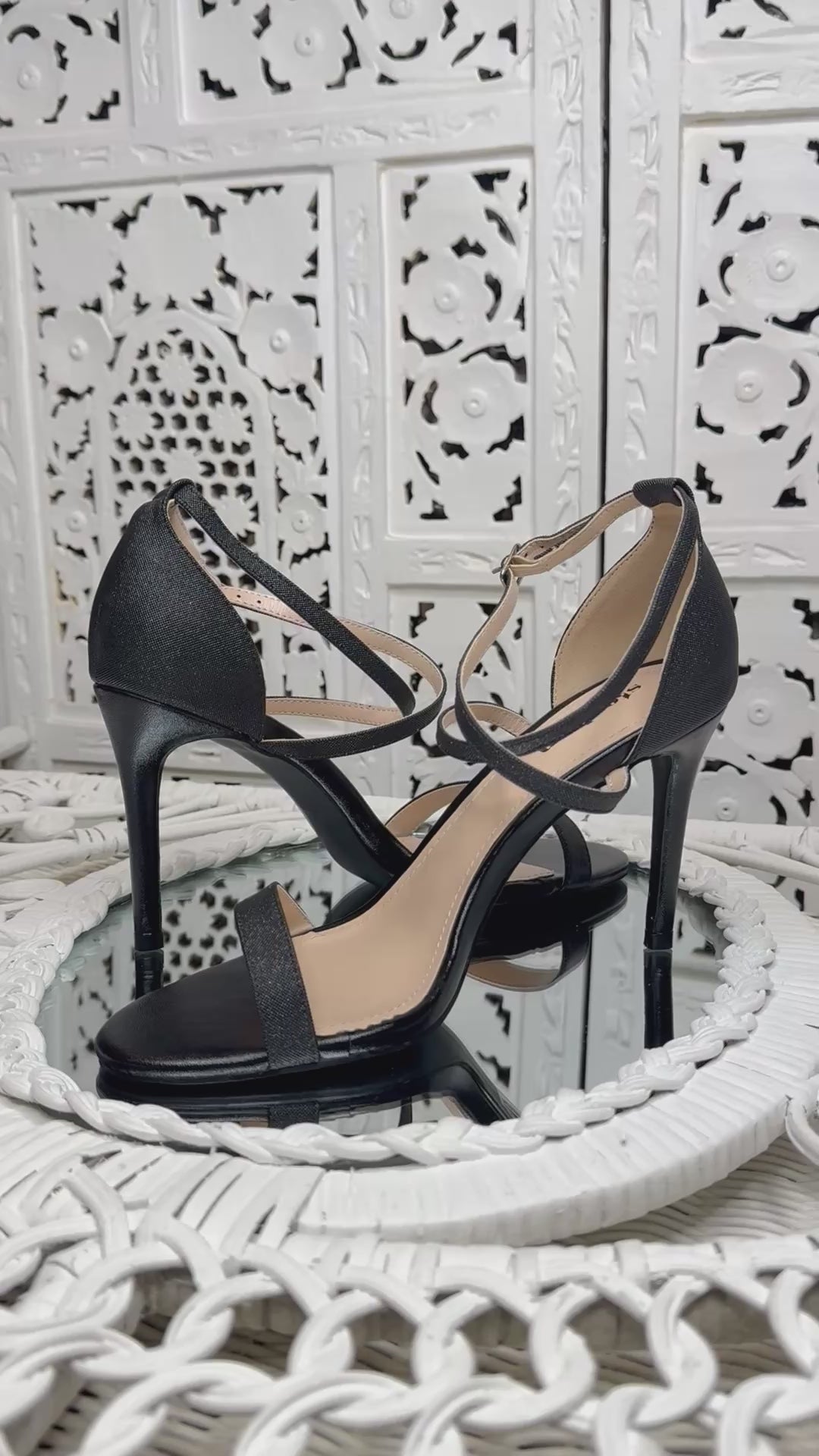 SPARKLE HEEL BLACK